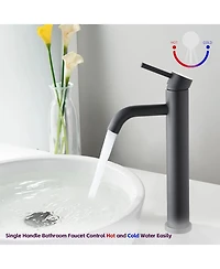 Midola Bathroom Modern Tall Faucets Single Handle One Hole Lavatory Bathroom Sink Faucet for Bathroom