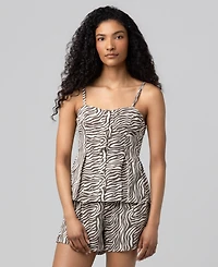 Blank Nyc Women's Zebra Print Tank Top