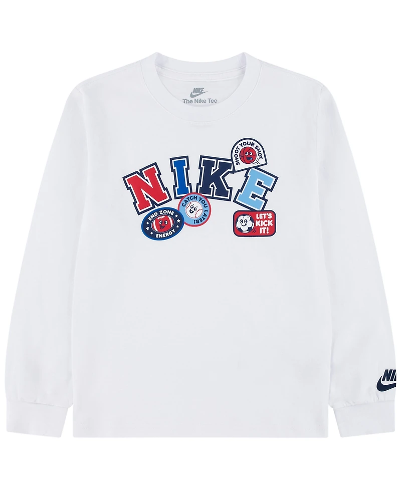 Nike Boys' 4-7 Graphic Long-Sleeve T-Shirt
