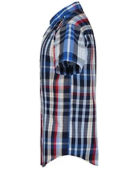 Tommy Hilfiger Boys' 2T-7 Plaid Short-Sleeve Button-Front Shirt