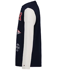 Tommy Hilfiger Boys' 2T-7 Stacked Logo Long-Sleeve T-Shirt
