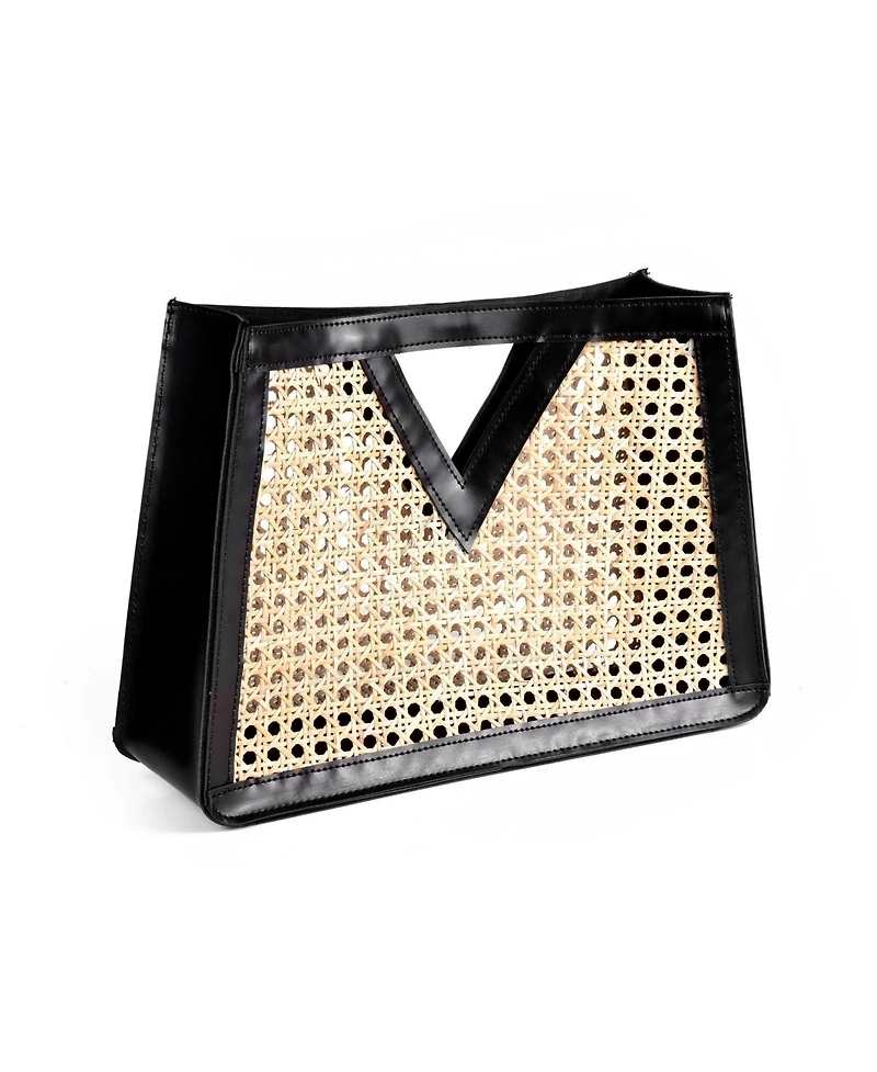 Adornia Fine Women's Rattan Kane Clutch Handbag