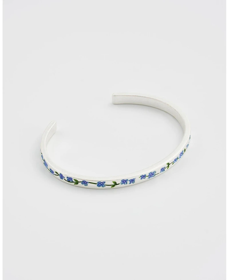 Fable England Forget Me Not Silver Bangle