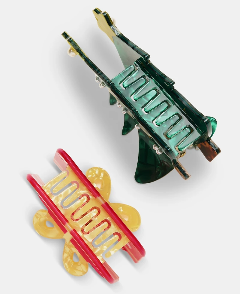 Holiday Lane Holiday Claw Hair Clips, Set of Two, Macy's Exclusive