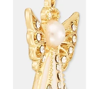 Holiday Lane Faux Pearl Angel Drop Earrings, Macy's Exclusive