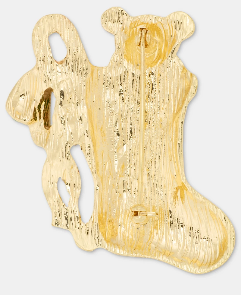Holiday Lane Plaid Stocking Pin, Macy's Exclusive
