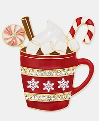 Holiday Lane Hot Cocoa Cup Pin, Macy's Exclusive