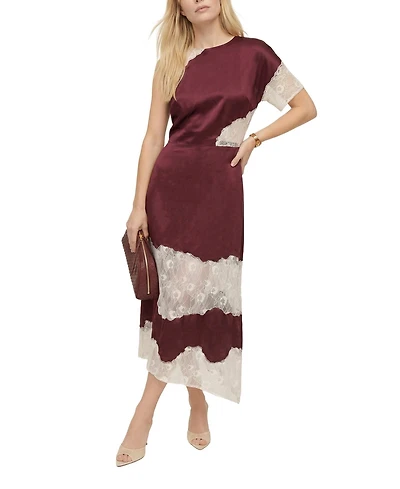 Lily and Lionel London Women's Selma Lace Insert Maxi Dress