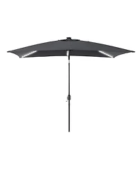 Sonkuki Enhance Your Outdoor Oasis 6x9Feet Led Rectangular Patio Umbrella - Stylish, Durable, And Sun-Protective!