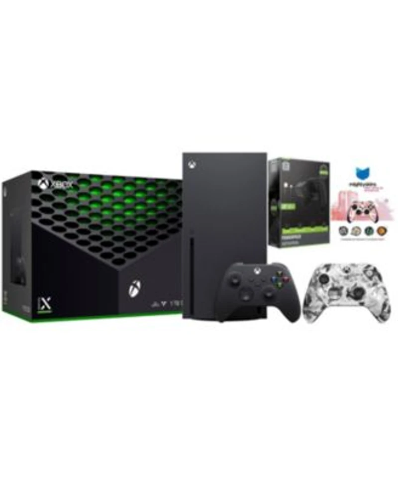Microsoft Xbox Series X 1tb Disc Console With Extra Controller Battery Pack Mighty Skins Code Bundle