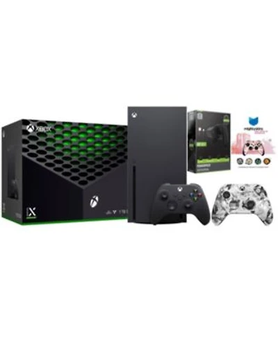 Microsoft Xbox Series X 1tb Disc Console With Extra Controller Battery Pack Mighty Skins Code Bundle