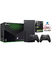 Microsoft Xbox Series X 1TB Disc Console with Extra Controller, Battery Pack and Mighty Skins Code Bundle