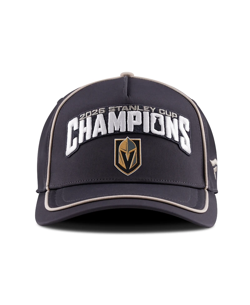 Fanatics Men's Black/Light Beige Vegas Golden Knights 2026 Nhl Stanley Cup Champions Locker Room Adjustable Hat
