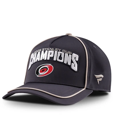 Fanatics Men's Black/Light Beige Carolina Hurricanes 2026 Nhl Stanley Cup Champions Locker Room Adjustable Hat