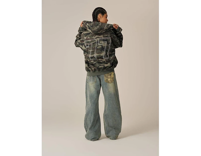 Aelfric Eden Women's Camo Zip Up Hoodie