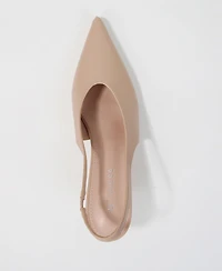 Berness Women's Circe Pointed Toe Slingback Kitten Heels