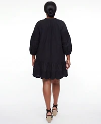 Torrid Plus Belle Isle Scallop Hem Mini Dress