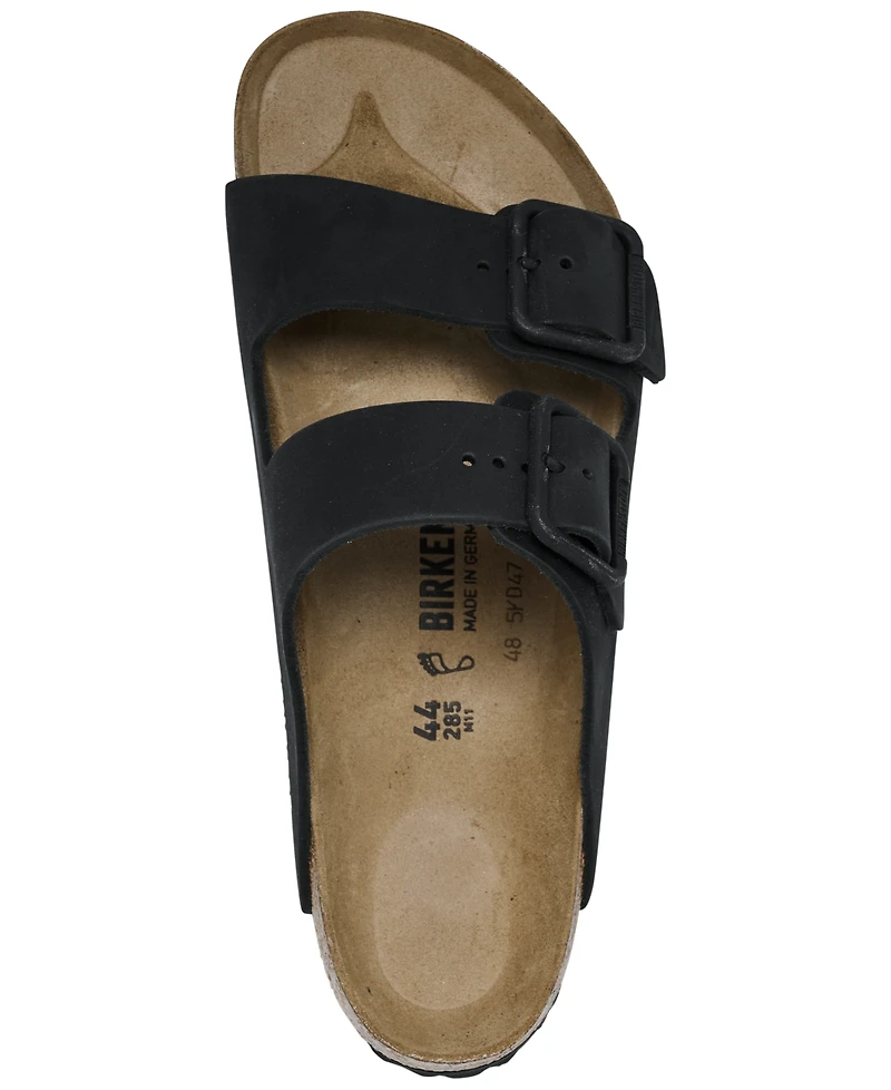 Birkenstock Men's Arizona Wire Buckle Nubuck Leather Sandals from Finish Line