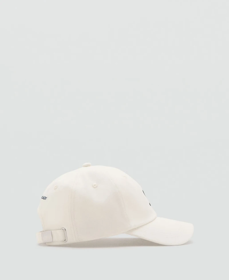 Mango Men's Embroidered Cotton Cap