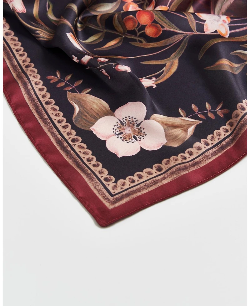 Fable England Women's Peach Aurora Tales Square Scarf