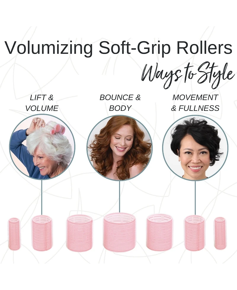 Calista Volumizing Soft Grip Rollers Set