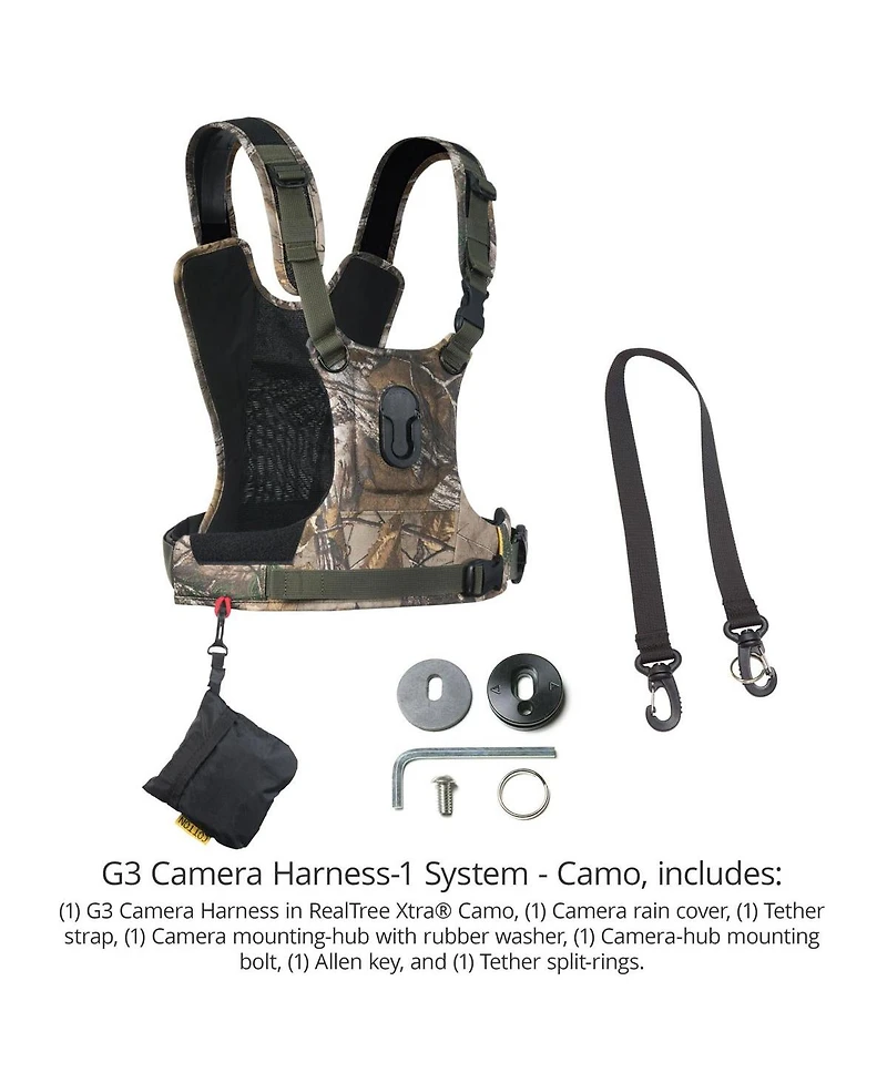 Cotton Carrier G3 Harness System for Dslr Camera with Long Lens, Realtree Xtra Camo