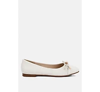 moi metallic embellished flat ballerinas