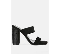 High Sass Rhinestone Embellished Sandals