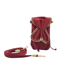 Carlos Falchi Cell Phone Butterfly Suede Leather Bag