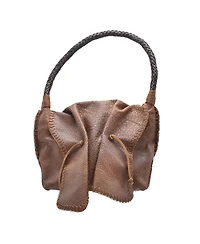 Carlos Falchi Shoulder Butterfly Leather Bag
