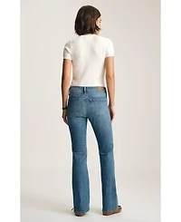 Mavi Jeans Women's Vicky Mid Rise Bootcut Blue Brushed Flex