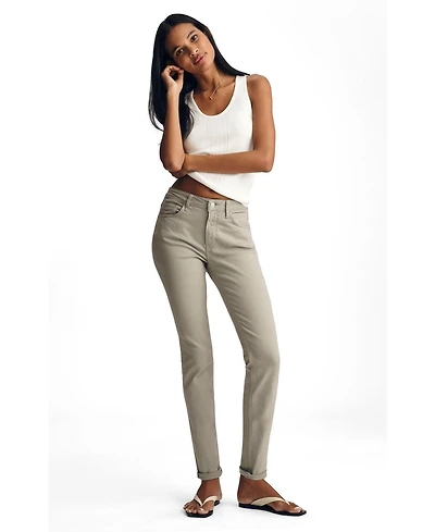 Mavi Jeans Women's Kathleen Mid Rise Boyfriend Desert Sage Flex Blue