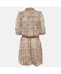 Pre-Owned Zadig & Voltaire Women's Floral Print Bow Tie Mini Dress