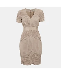 Pre-Owned Burberry Women's Plisse Mini Dress