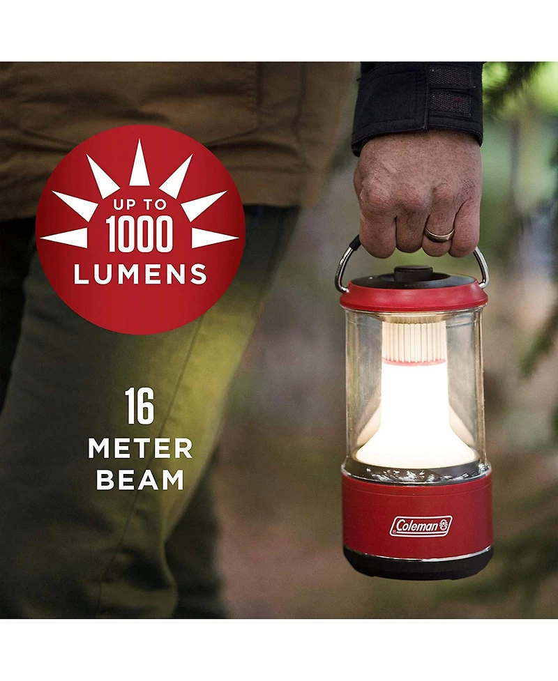 Coleman 1000 Lumens Led Outdoor Camping Light Lantern with BatteryGuard