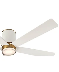 Casa Vieja 56 inch Vex Led Hugger Ceiling Fan with Remote