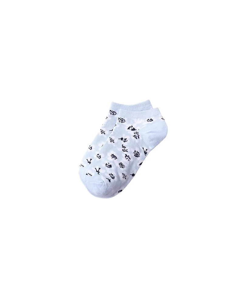 Lands' End Women's 3-Pack Cotton Patterned Low Cut Socks