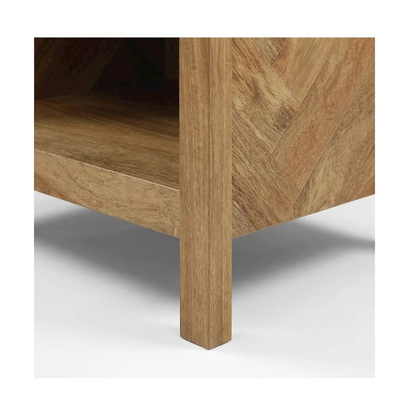 Starlight Canyon Home Bohemian Style Nightstand with Sindoori Mango Finish in Modern Farmhouse Look