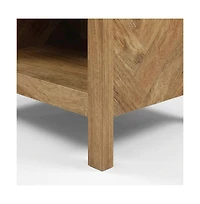Starlight Canyon Home Bohemian Style Nightstand with Sindoori Mango Finish in Modern Farmhouse Look