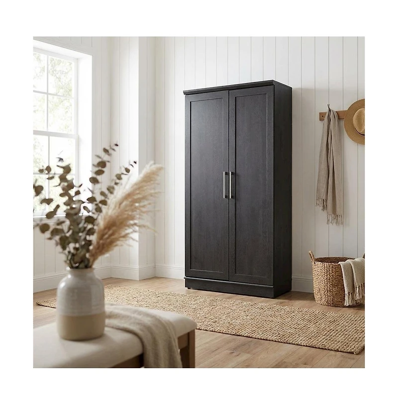 Starlight Canyon Home Contemporary Raven Oak Finish Storage Cabinet With Spacious Design