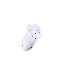 Lands' End Women's 3-Pack Cotton Stripe and Dot Quarter Socks