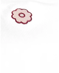 MeMoi Baby Girls 2 Piece "A Flower Power" Embroidered Pull-On Lounge Set