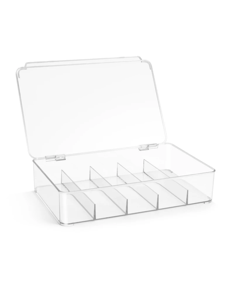 Sorbus Stackable Storage Case with Hinged Lid