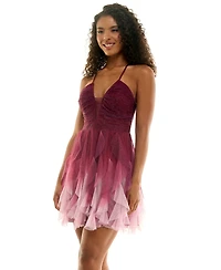 pear culture Juniors' V-Neck Dress