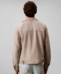 Calvin Klein Men's Linen Blend Shirt Jacket