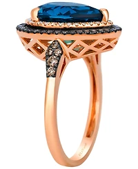 Le Vian London Blue Topaz (4-1/2 ct. t.w.), Diamond (0.45 t.w.) Ring 14k Strawberry Gold (Also Available Honey & Vanilla Gold)