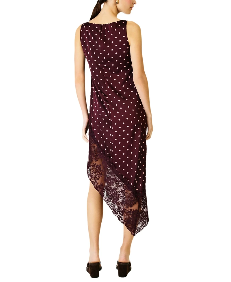 Line & Dot Women's Raye Polka Asymmetric Dress