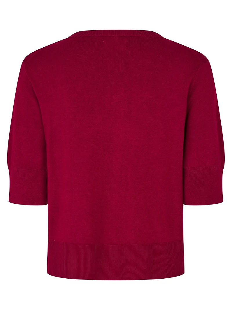 Masai Copenhagen Women's Malopus Half-Sleeve Knitted Cardigan