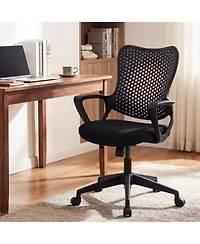 Slickblue Height Adjustable Computer Desk Chair with Ergonomic Support