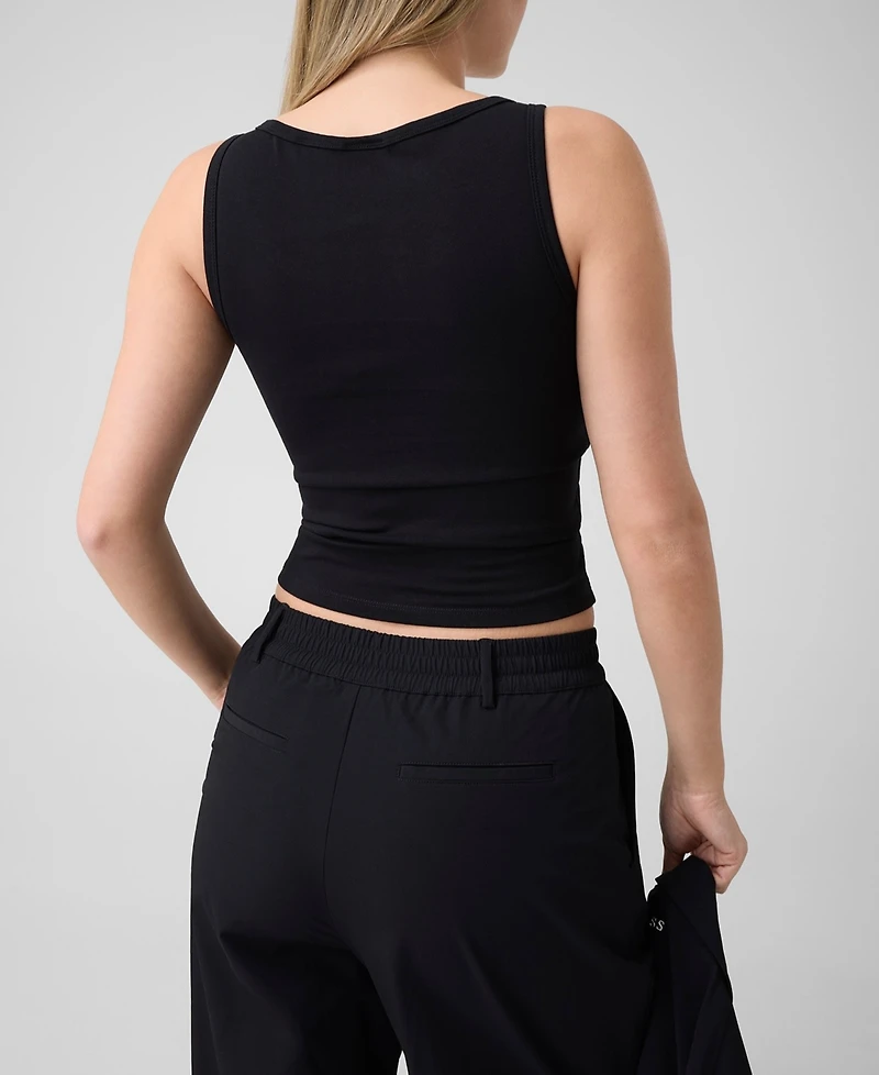 Guess Women's Alya Ribbed Scoop Neck Tank Top